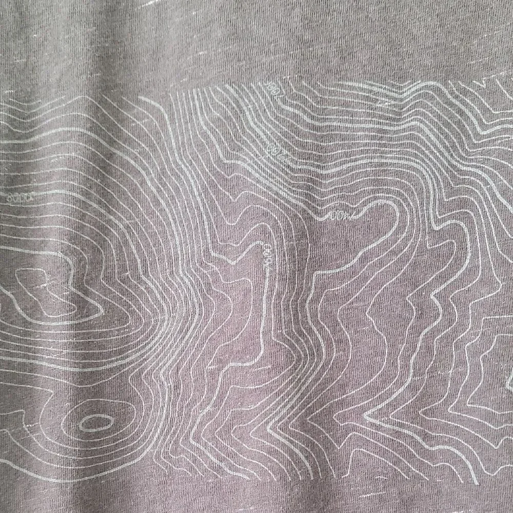 The North Face Charcoal Topographic Short Sleeve Tee Black Size S Gorpcore